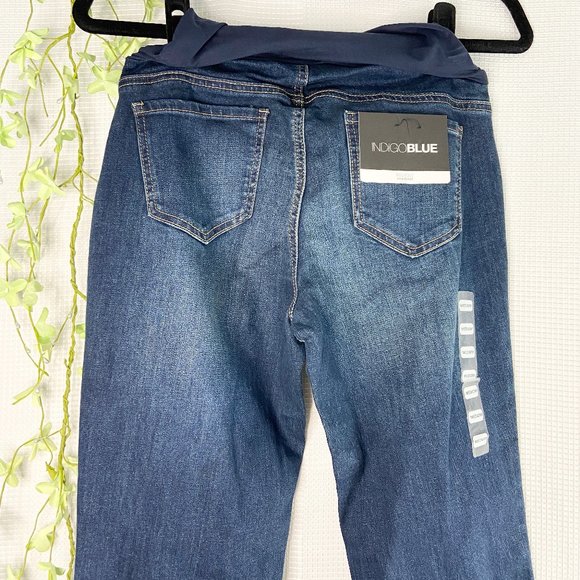 Motherhood Maternity Indigo Blue Boot Cut Medium - Picture 11 of 12
